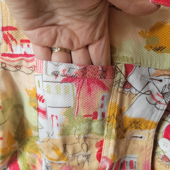 💰⏳️LemonGrass Studio funky artistic jacket cut similar to Jean jacket SM - Picture 8 of 11